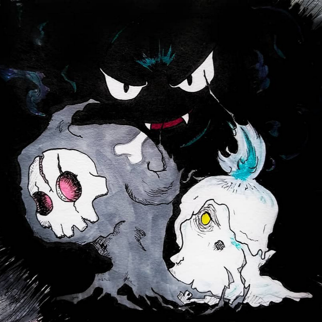 gastly duskull litwick illustration